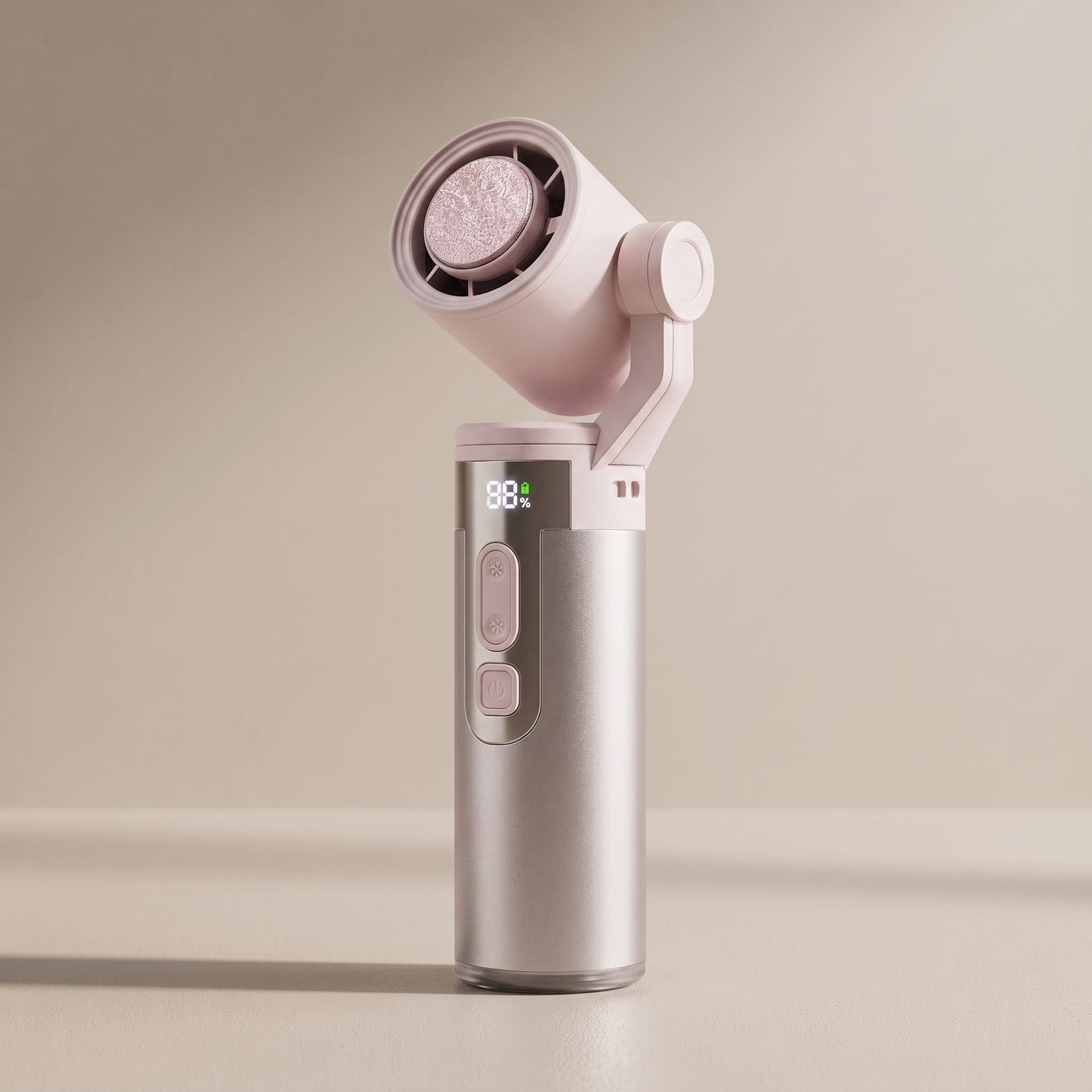 Portable Pivot-Head Cooling Fan with Semiconductor Cooling & Digital Display
