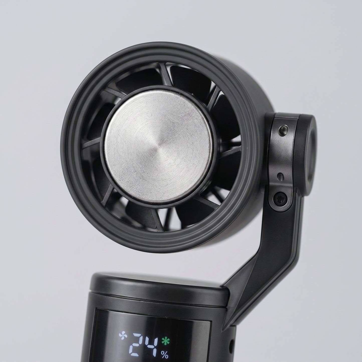 Portable Pivot-Head Cooling Fan with Semiconductor Cooling & Digital Display