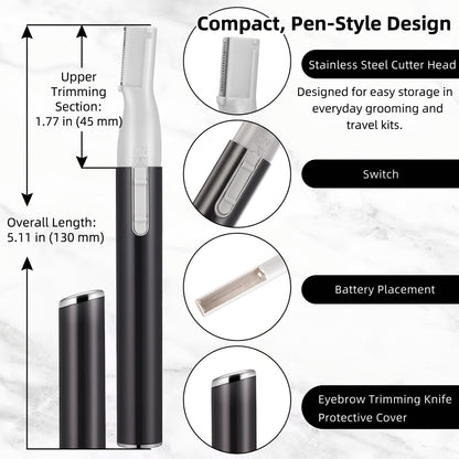 Precision Electric Eyebrow & Facial Hair Trimmer