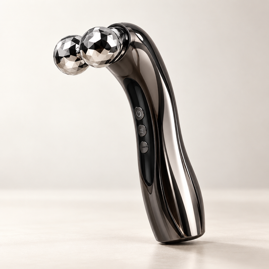 Rechargeable Dual-Roller Microcurrent Facial & Neck Massager
