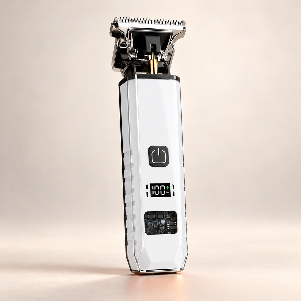 Digital T-Blade Hair & Beard Trimmer with 4 Guide Combs