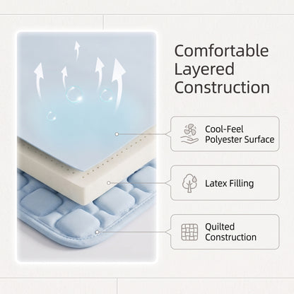 Quilted Cooling Latex-Fill Mattress Pad & Pillow Cover Set