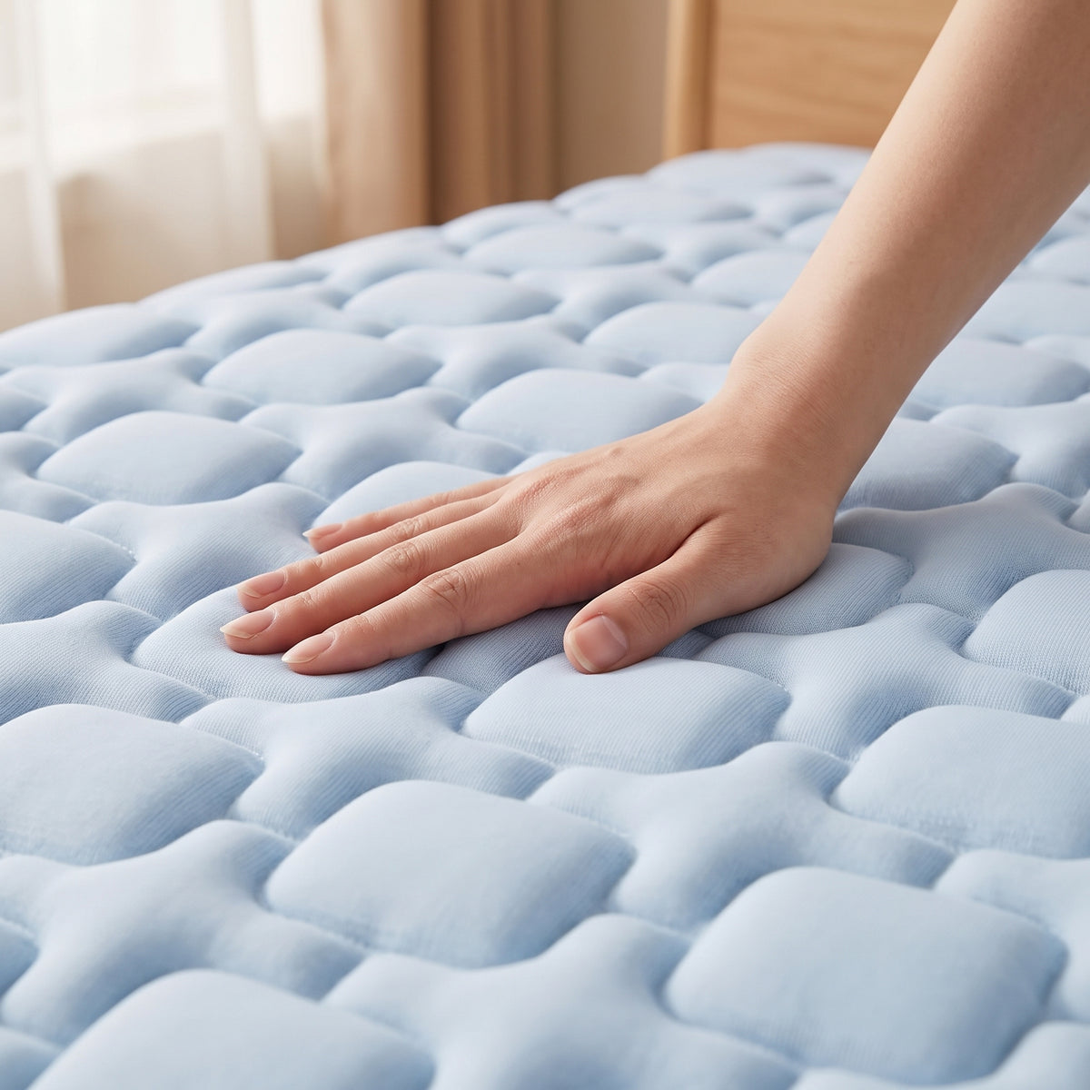 Quilted Cooling Latex-Fill Mattress Pad & Pillow Cover Set