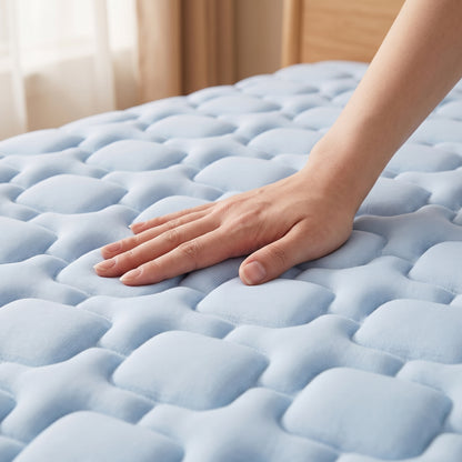 Quilted Cooling Latex-Fill Mattress Pad & Pillow Cover Set
