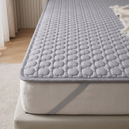 Quilted Cooling Latex-Fill Mattress Pad & Pillow Cover Set