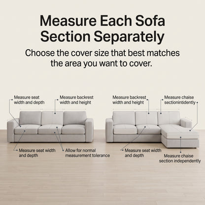 Quilted Non-Slip Modular Sofa Cushion Cover with Woven Border
