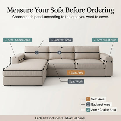 Quilted Plush Non-Slip Sofa Cover Panel