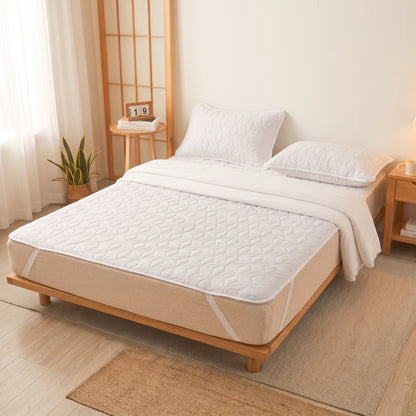Quilted Waterproof Mattress Protector with Elastic Corner Straps