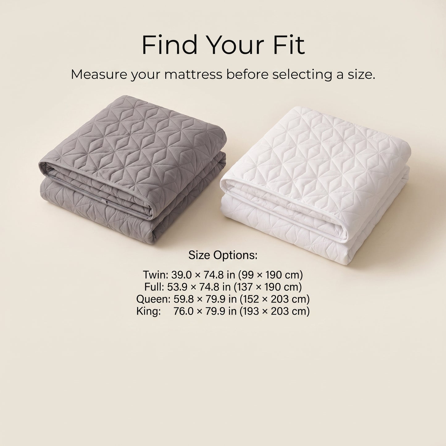 Quilted Waterproof Mattress Protector with Elastic Corner Straps