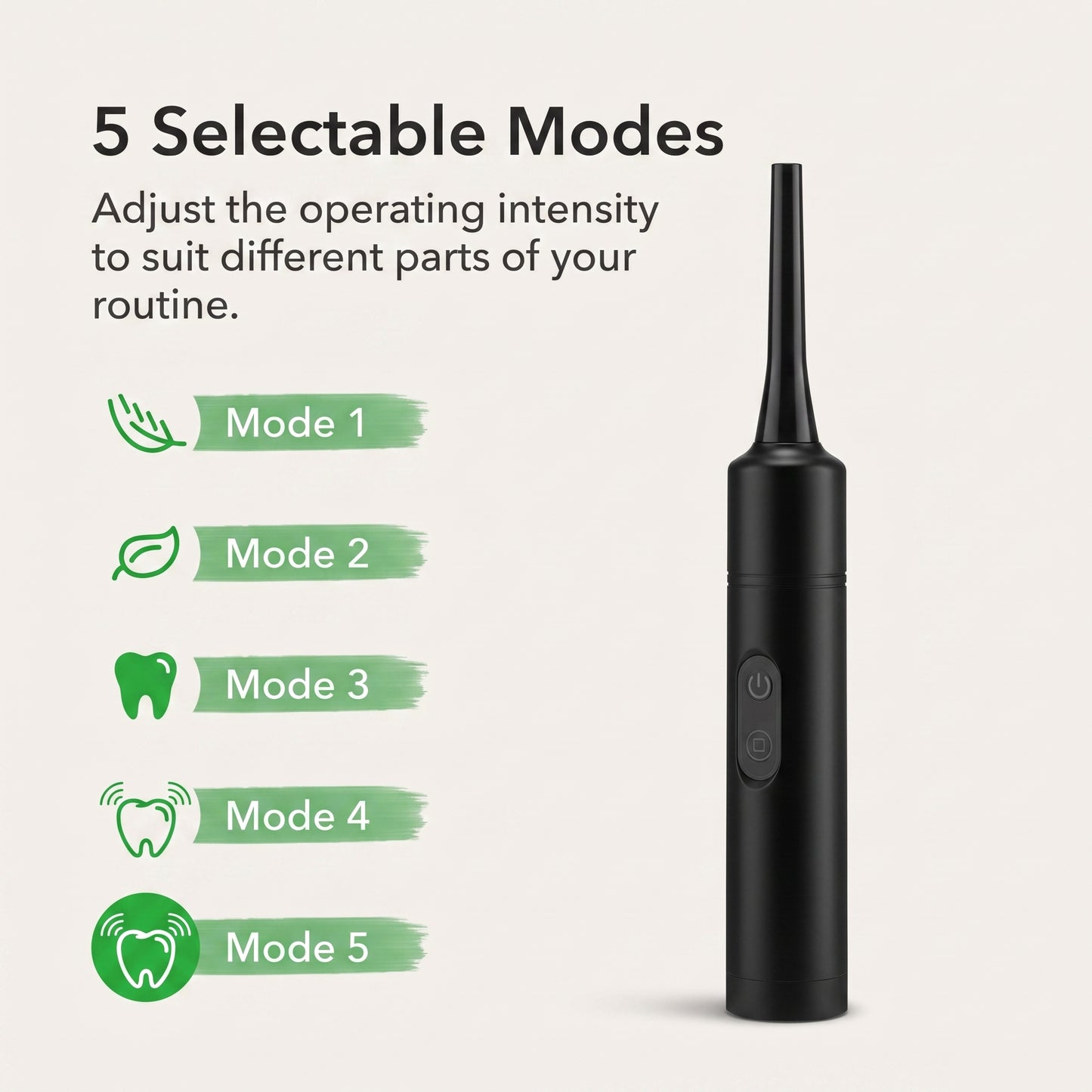 Rechargeable 2-in-1 Dental Cleaning Tool with Brush Head