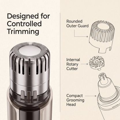 Rechargeable 360° Rotary Nose & Ear Hair Trimmer
