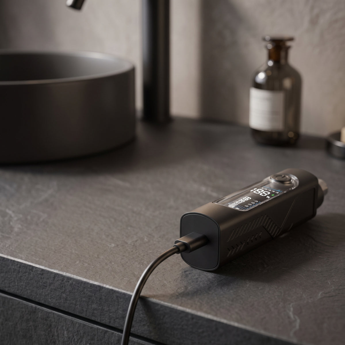 Rechargeable 360° Rotary Nose & Ear Hair Trimmer with Digital Display