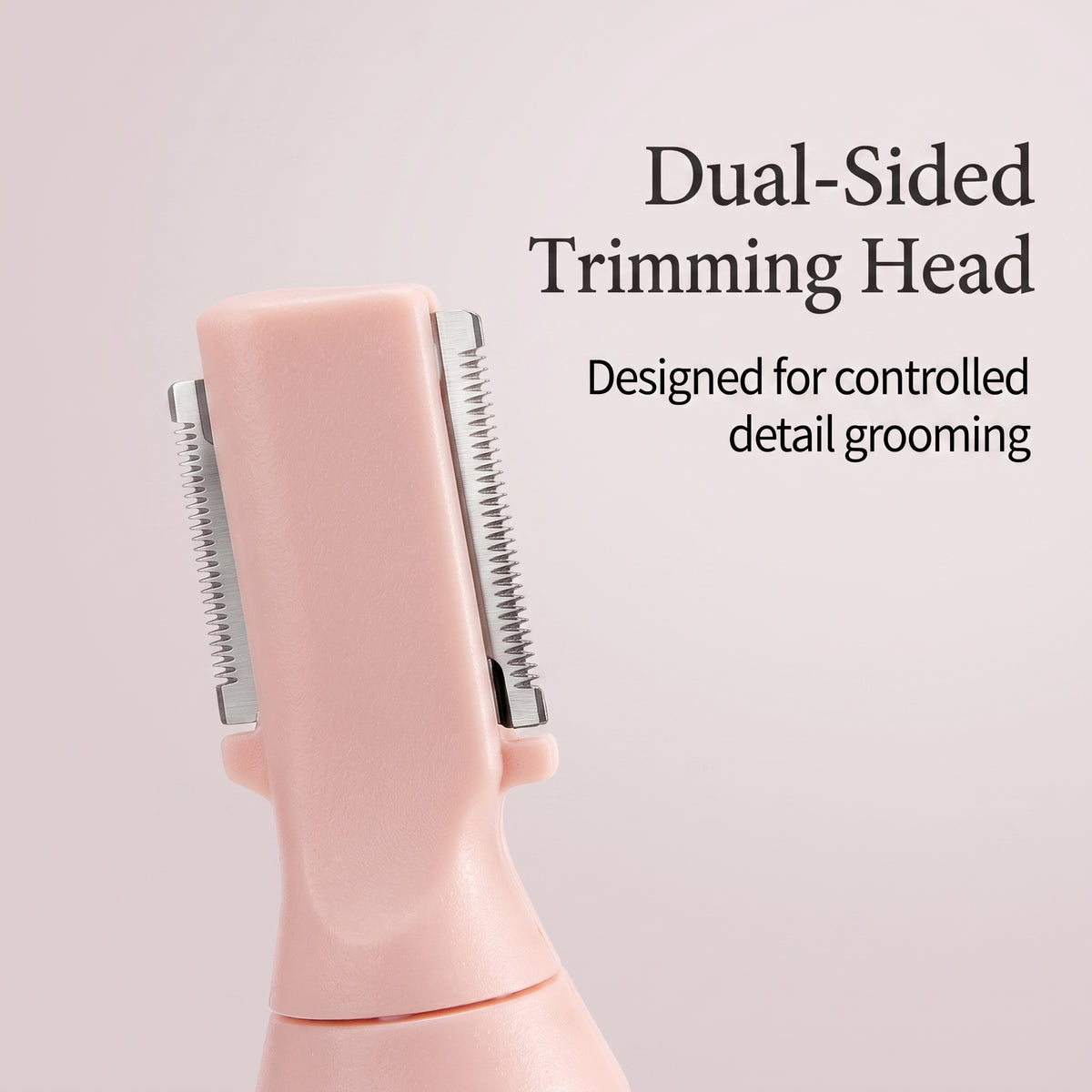 Rechargeable Dual-Head Eyebrow Trimmer with Digital Display