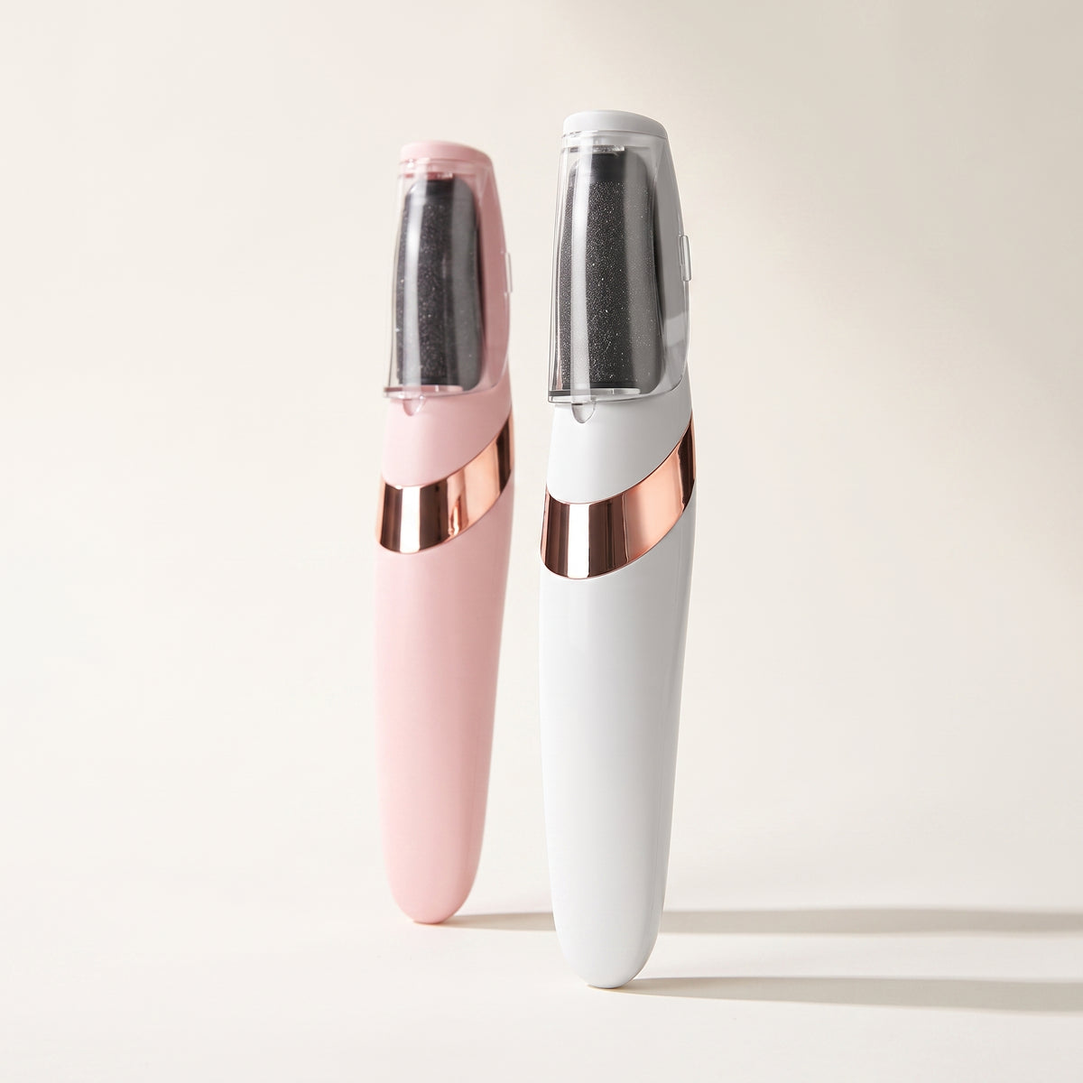 Rechargeable Electric Foot File with Dual Grinding Heads & LED Light