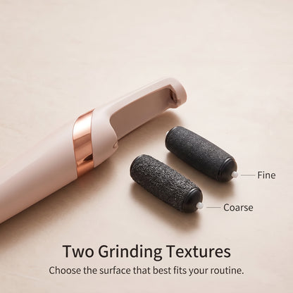 Rechargeable Electric Foot File with Dual Grinding Heads & LED Light