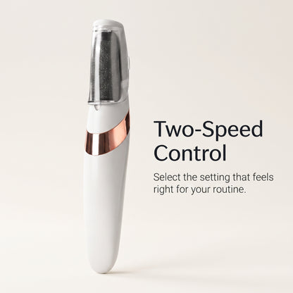 Rechargeable Electric Foot File with Dual Grinding Heads & LED Light