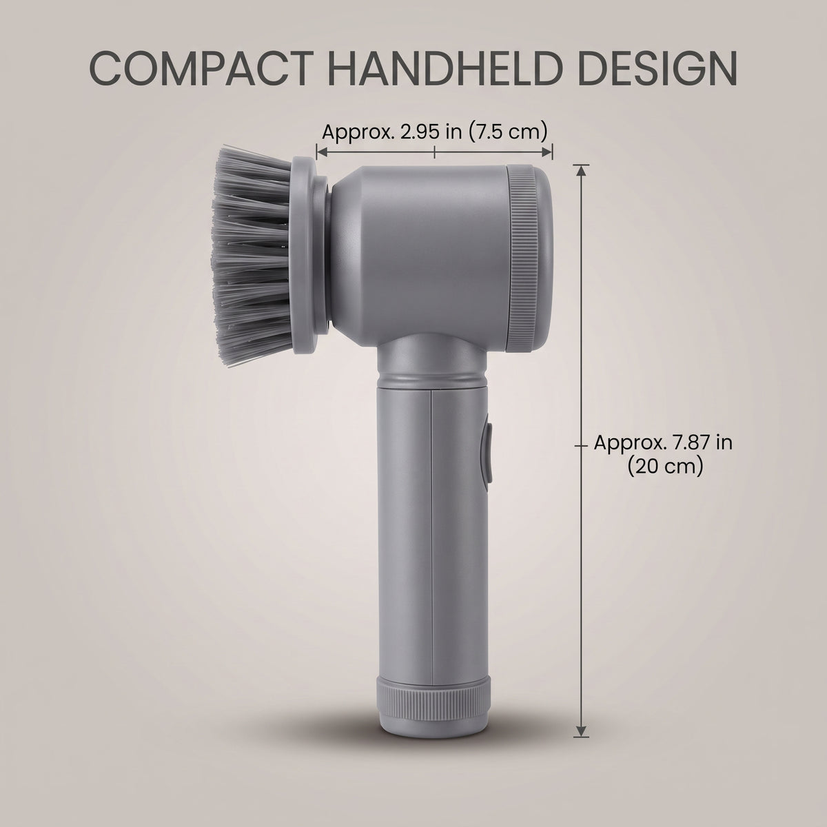 Rechargeable Handheld Spin Scrubber with 5 Cleaning Heads
