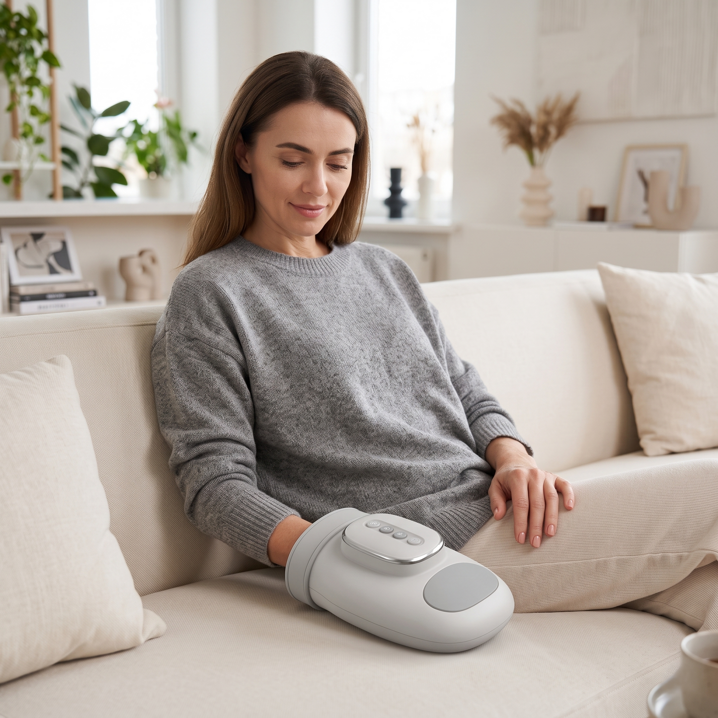 Rechargeable Heated Air Compression Hand Massager