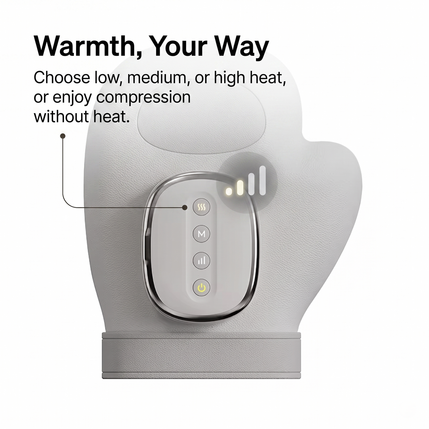 Rechargeable Heated Air Compression Hand Massager