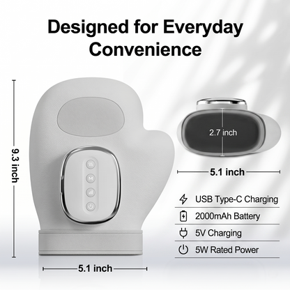 Rechargeable Heated Air Compression Hand Massager