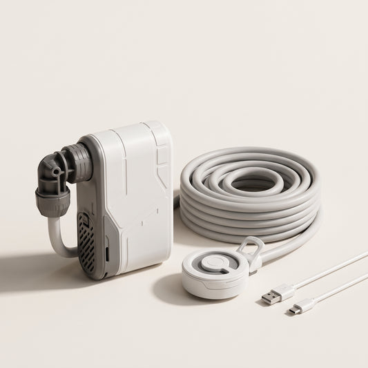 Rechargeable Portable Camping Shower with Dual-Flow Pump & 7.2 ft Hose