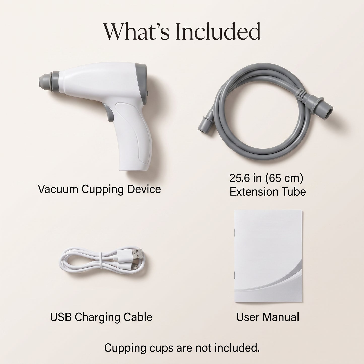 Rechargeable Vacuum Cupping Massage Device with 5 Suction Levels