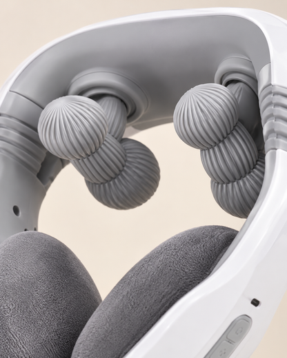 Wearable 6D Kneading Neck Massager with Heat & Flexible Support