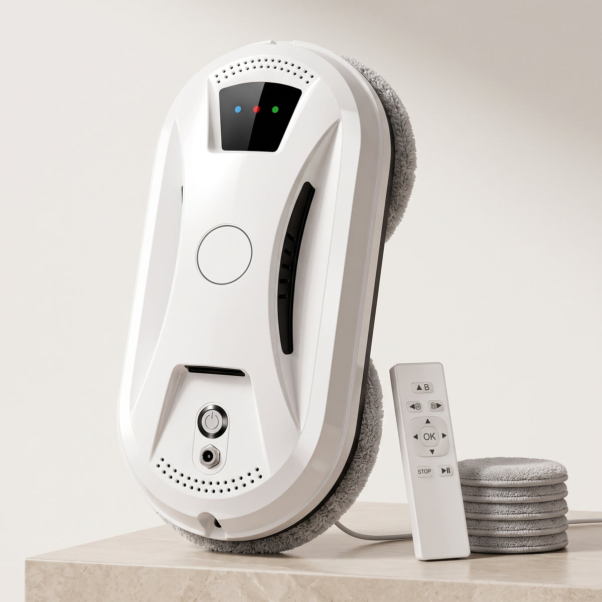 Robotic Window Cleaner with 5600Pa Suction & Remote Control