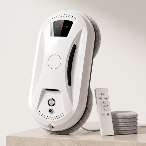 Robotic Window Cleaner with 5600Pa Suction & Remote Control
