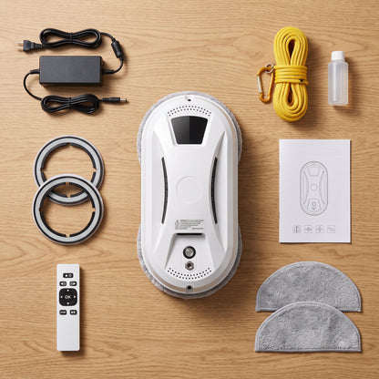 Robotic Window Cleaner with 5600Pa Suction & Remote Control
