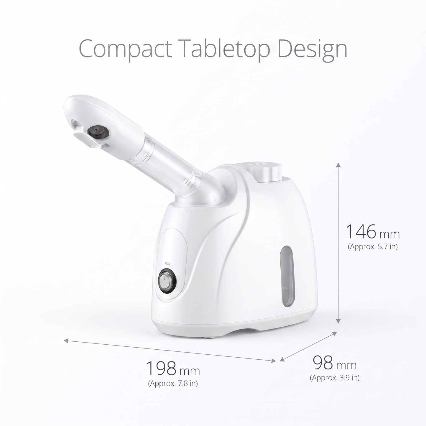 Rotatable Hot Mist Facial Steamer with Adjustable Extension Arm
