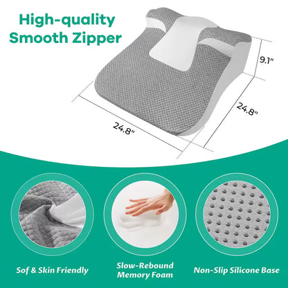 Adjustable Memory Foam Reading Wedge Pillow