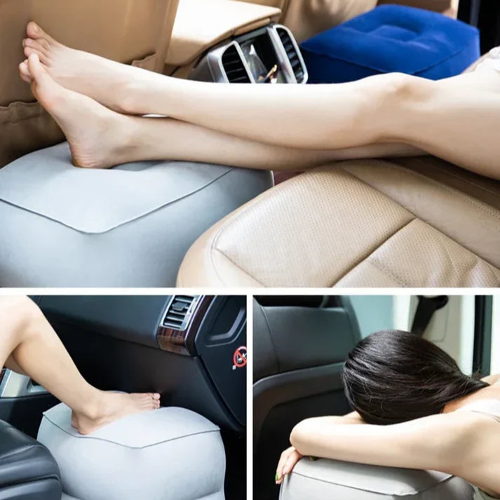 Inflatable Travel Footrest Pillow