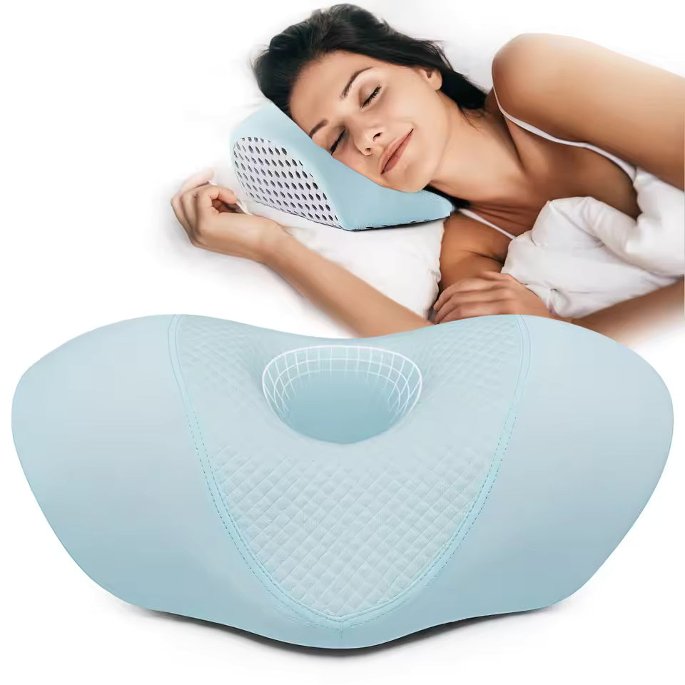 Kovelli™ Compact Mini Memory Foam Ear Relief Side Sleeper Pillow