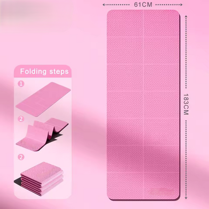 Foldable Yoga Mat for Travel and Fitness