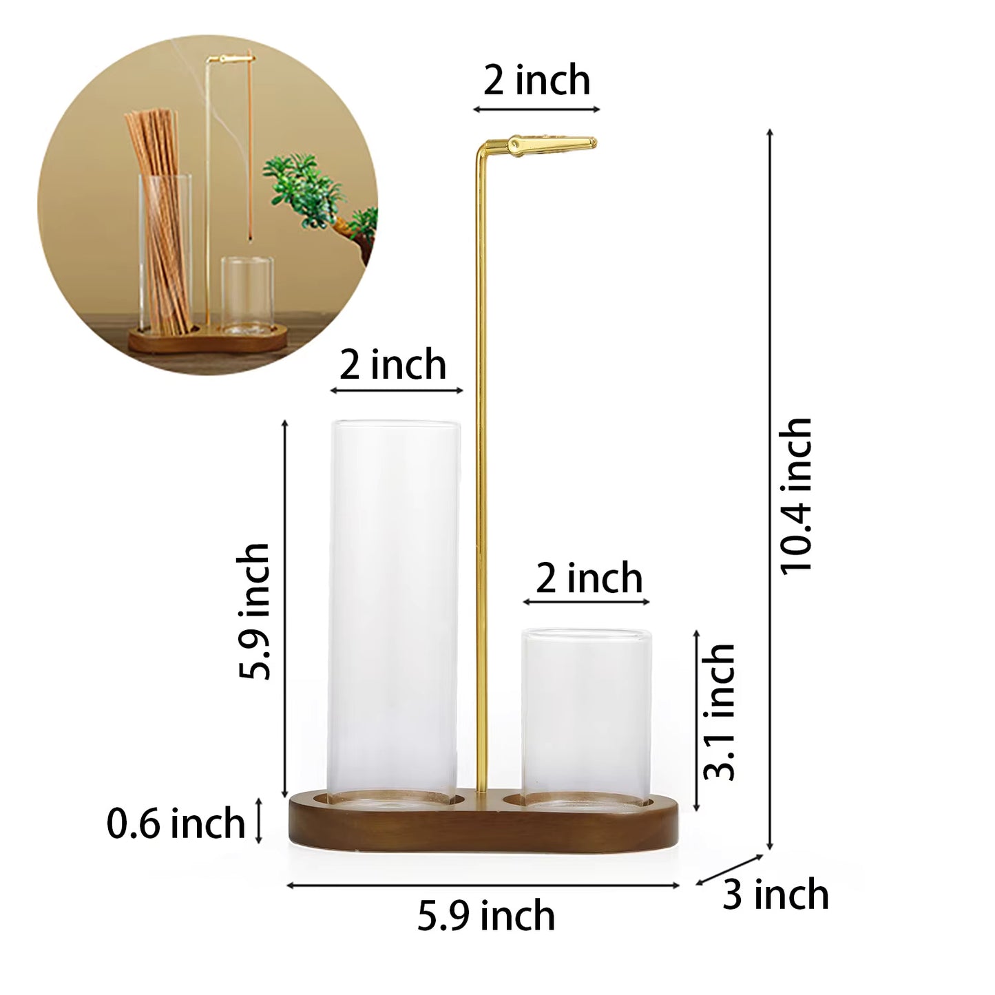 Kovelli Aura Incense Holder Set