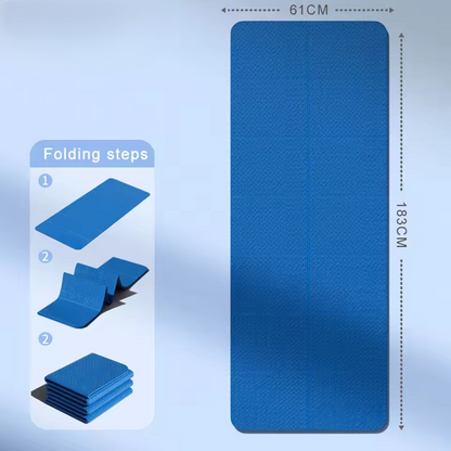 Foldable Yoga Mat for Travel and Fitness