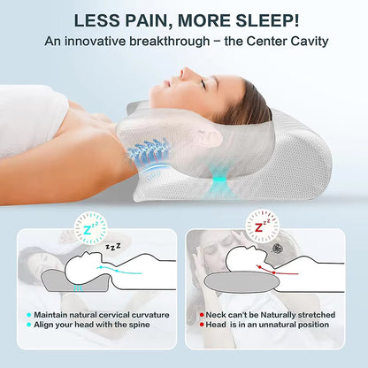 Ergonomic Cervical Memory Foam Pillow for Everyday Sleep Support