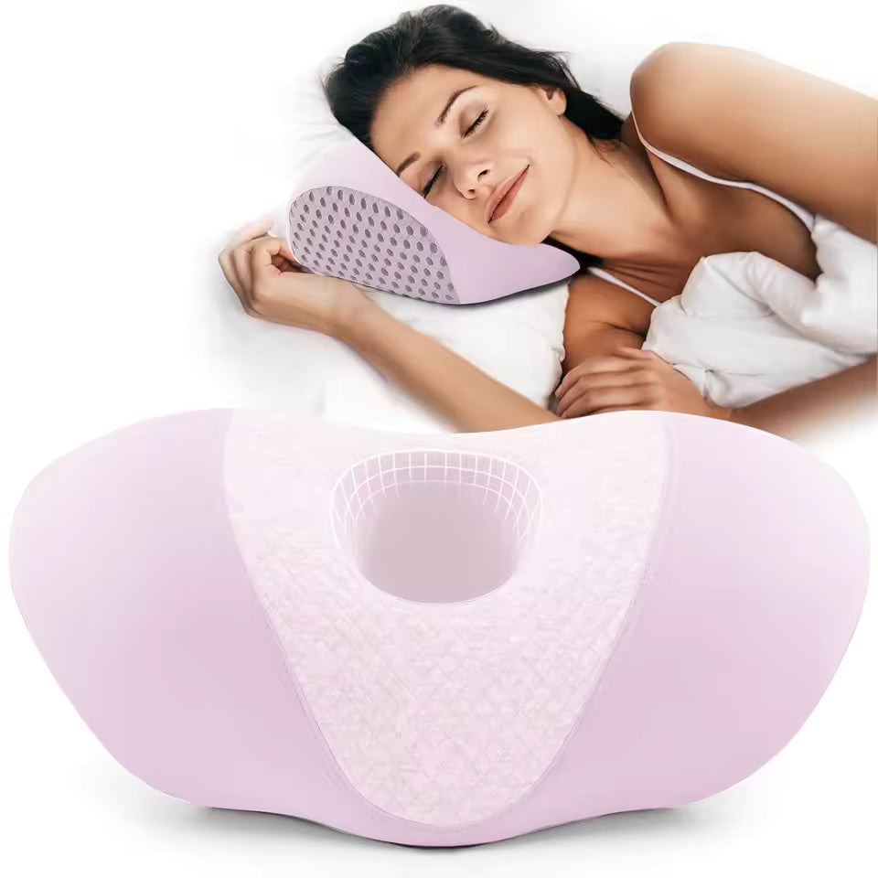 Kovelli™ Compact Mini Memory Foam Ear Relief Side Sleeper Pillow