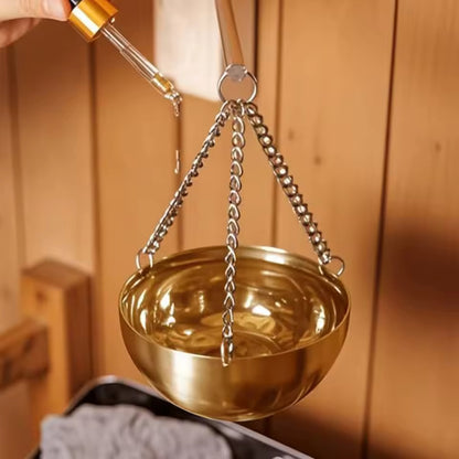 Premium Stainless Steel Sauna Aromatherapy Hanging Oil Bowl