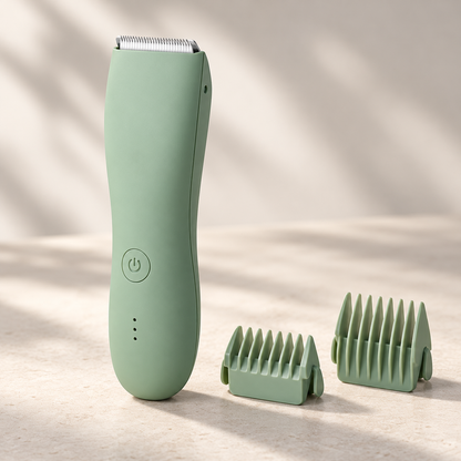 Men's Waterproof Body Trimmer with Ceramic-Stainless Blade System