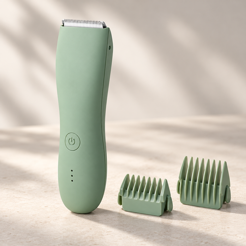 Men's Waterproof Body Trimmer with Ceramic-Stainless Blade System