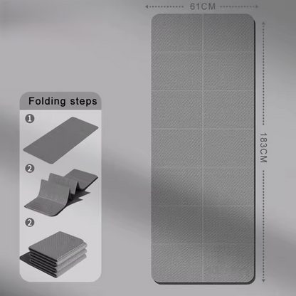 Foldable Yoga Mat for Travel and Fitness