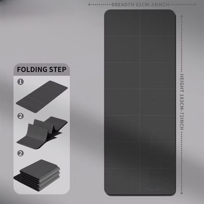 Foldable Yoga Mat for Travel and Fitness