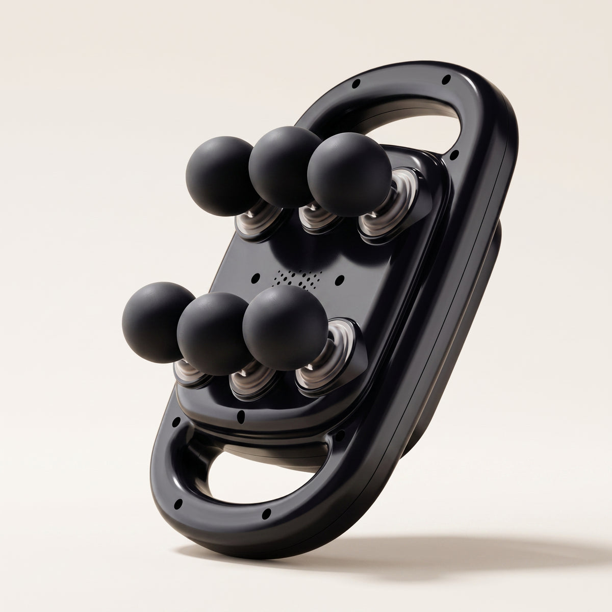 Six-Head Percussion Massage Gun with 9 Modes & Red Light
