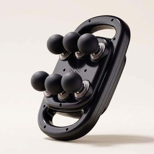 Six-Head Percussion Massage Gun with 9 Modes & Red Light