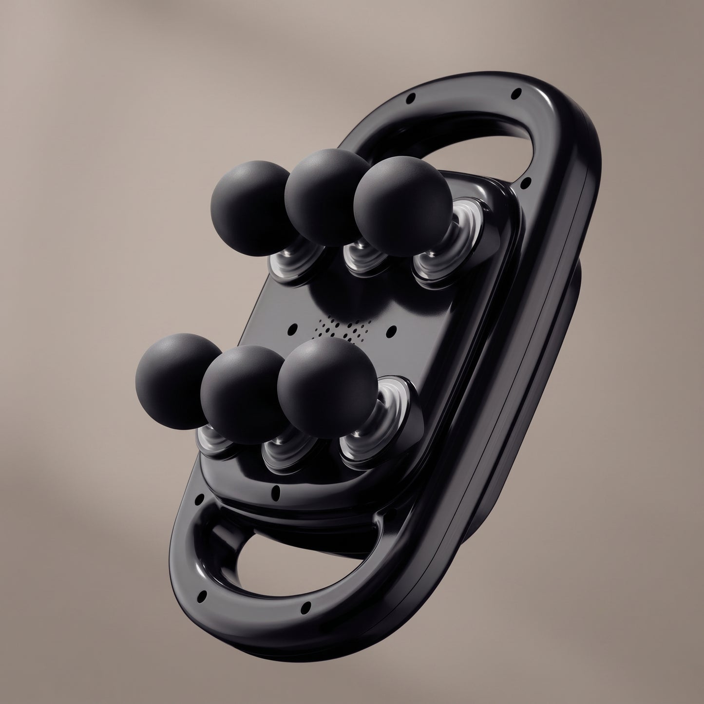 Six-Head Percussion Massage Gun with 9 Modes & Red Light