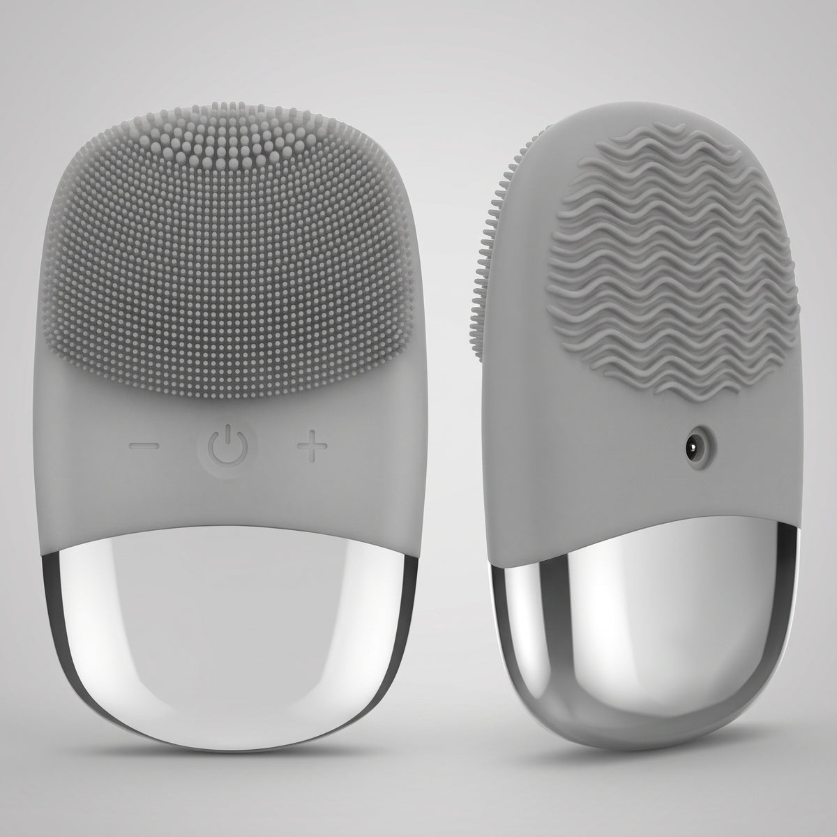 Sonic Silicone Facial Cleansing Brush with Dual-Surface Design