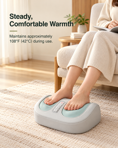 Heated Kneading Foot Massager with 3 Levels & 15-Minute Timer