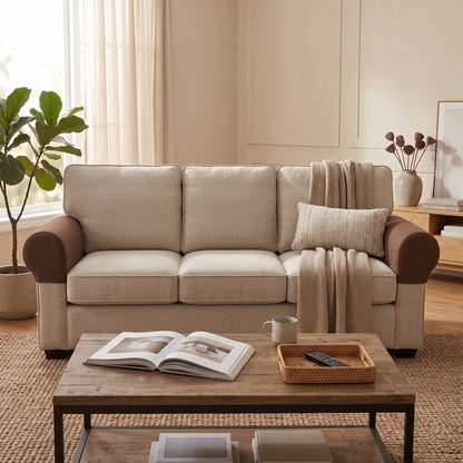 Stretch-Fit Sofa Armrest Covers, 2-Piece Set